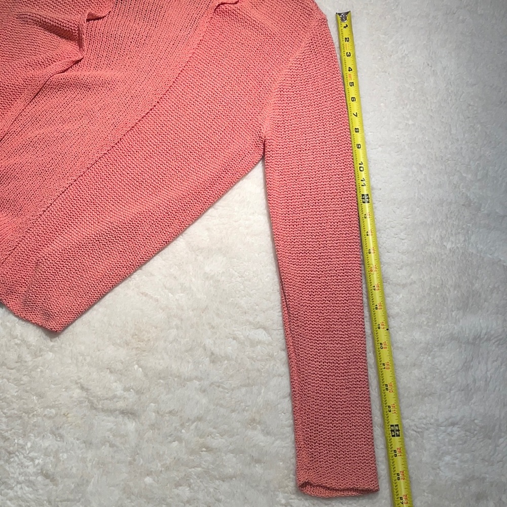 Eileen Fisher Salmon 100% Silk Cardigan - XS - Picture 3 of 4